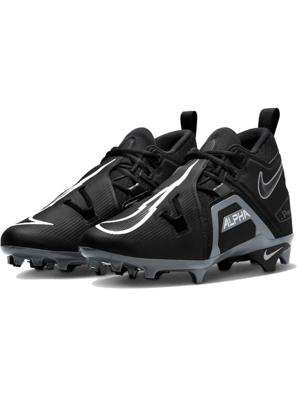 Nike Men's Alpha Menace 3 Pro Football Cleats CV0584-010 Black Size 11.5